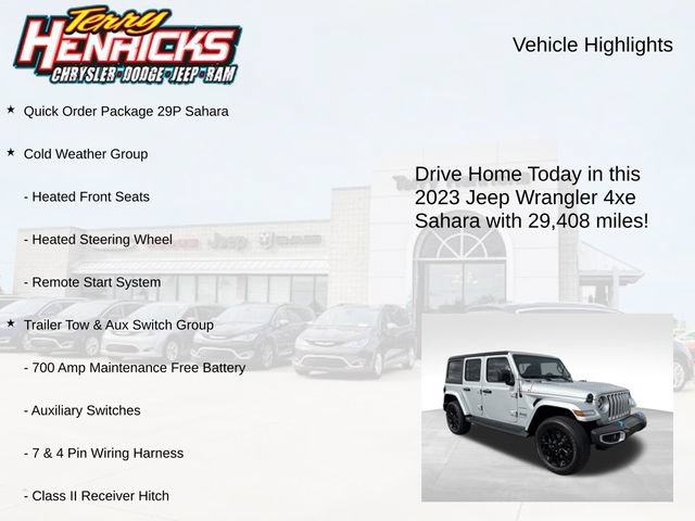 Used 2023 Jeep Wrangler Unlimited Sahara w/ Cold Weather Group AWD/4WD image 4