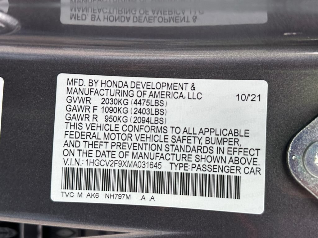Used 2021 Honda Accord Touring image 18