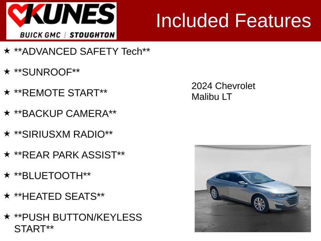 Used 2024 Chevrolet Malibu LT FWD image 2