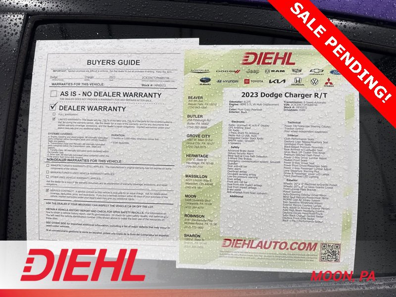 Used 2023 Dodge Charger R/T w/ Daytona Edition Group image 9