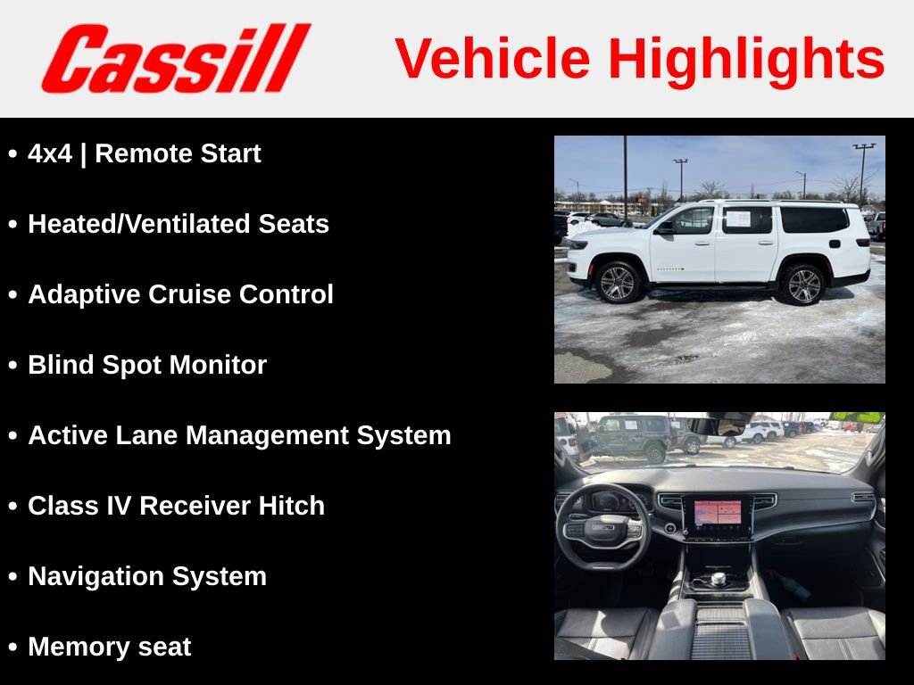 Used 2024 Jeep Wagoneer L Series II w/ Flexible Seating Group image 7