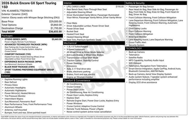 New 2026 Buick Encore GX Sport Touring w/ Studio Series AWD/4WD image 3
