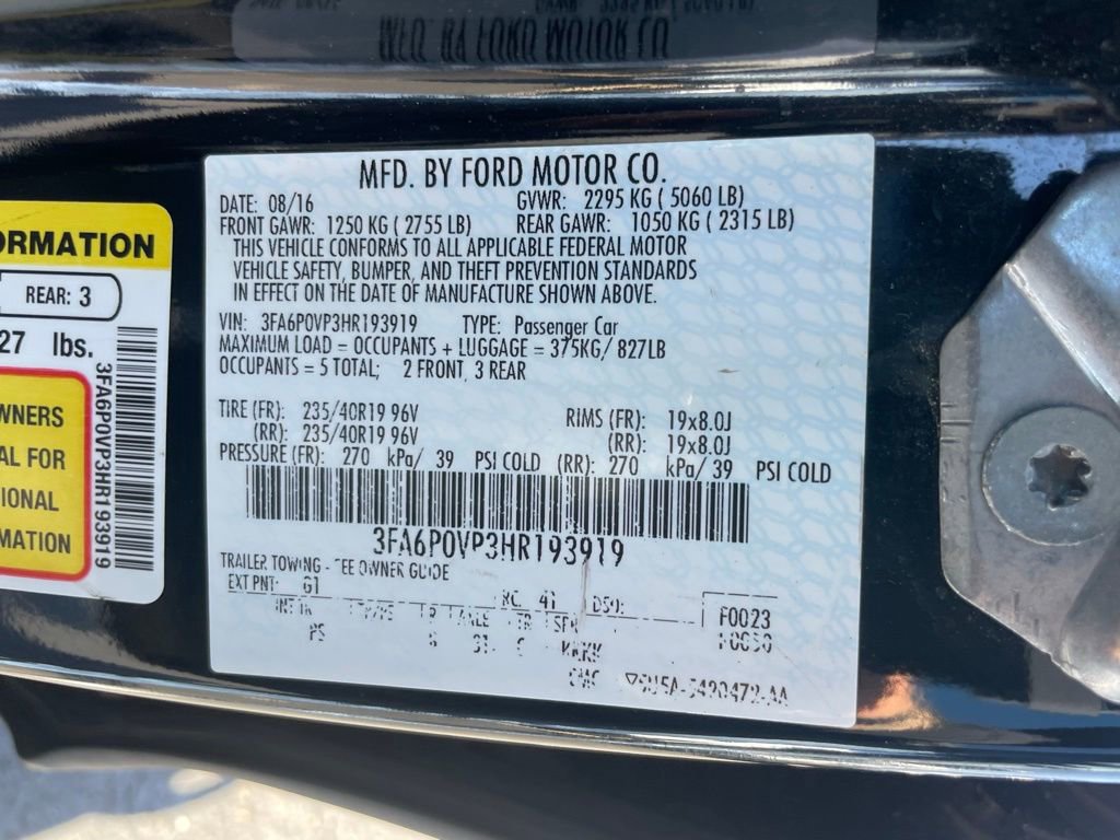 Used 2017 Ford Fusion Sport AWD/4WD image 41