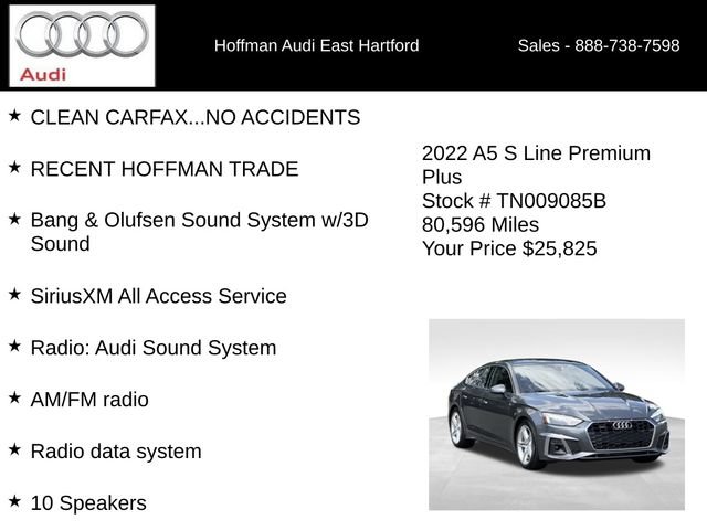 Used 2022 Audi A5 2.0T Premium Plus w/ Premium Plus AWD/4WD image 24