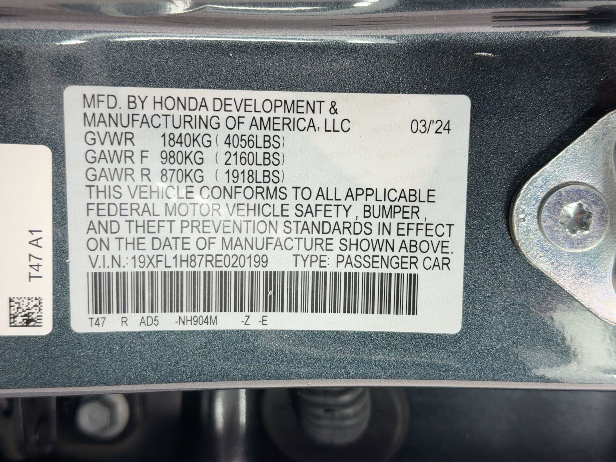 Certified 2024 Honda Civic Sport Touring image 23