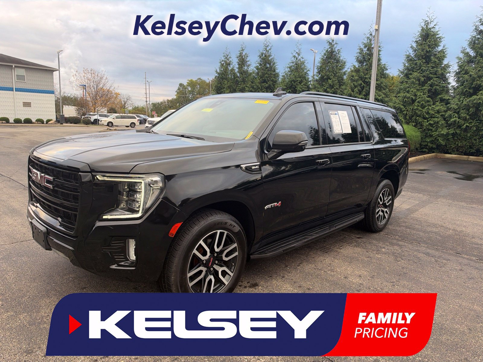 Used 2021 GMC Yukon XL AT4 w/ Rear Media and Nav Package