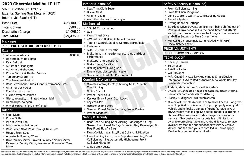 Used 2023 Chevrolet Malibu LT image 17