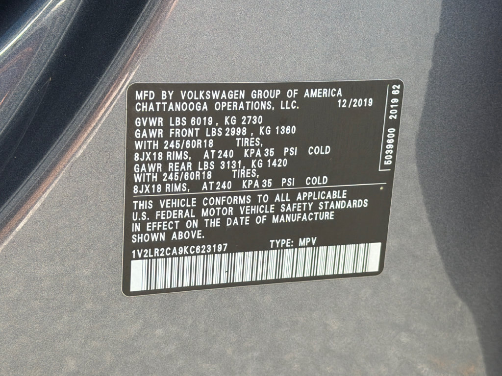 Used 2019 Volkswagen Atlas SE AWD/4WD image 34