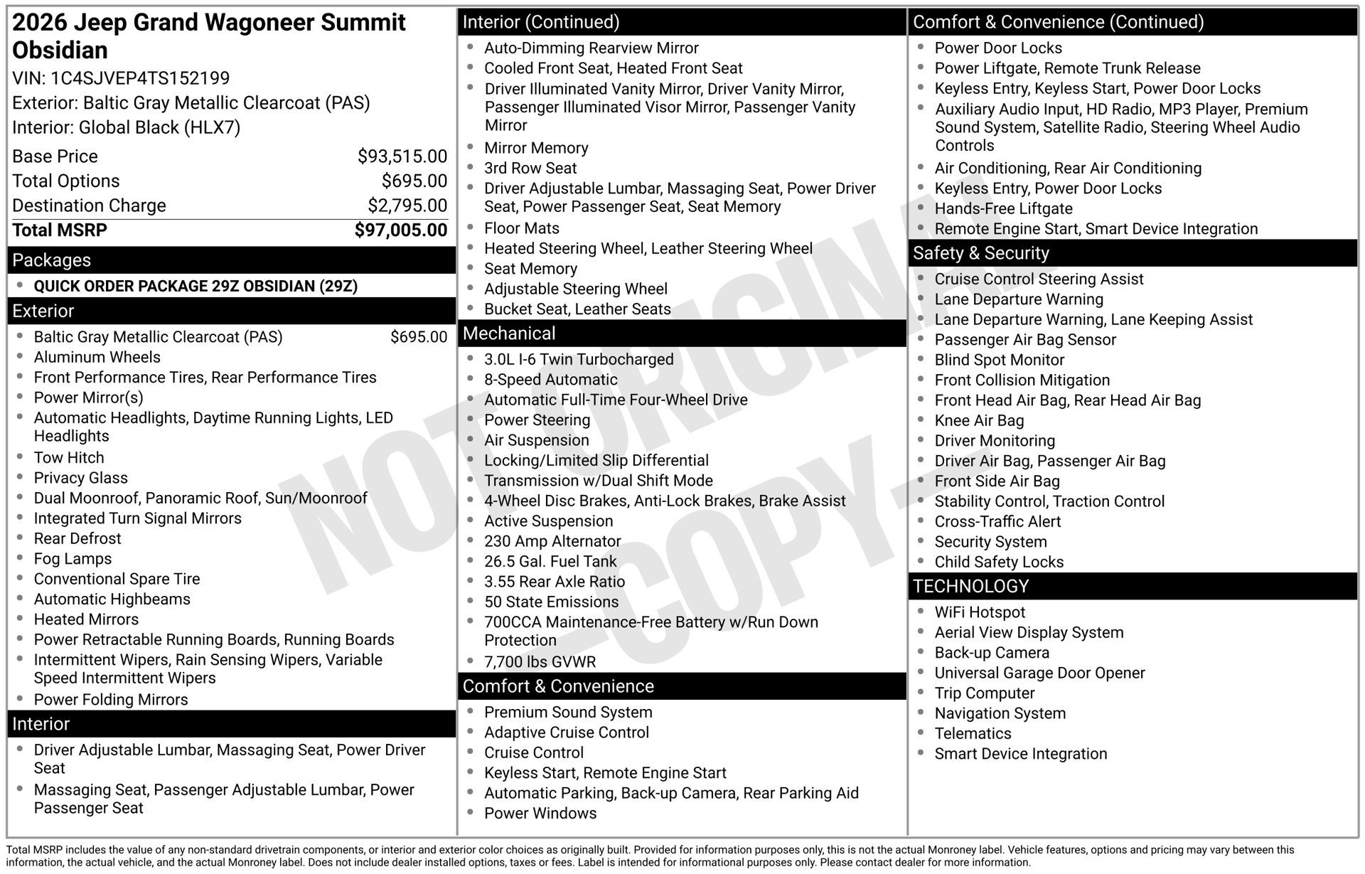 New 2026 Jeep Grand Wagoneer Summit AWD/4WD image 31