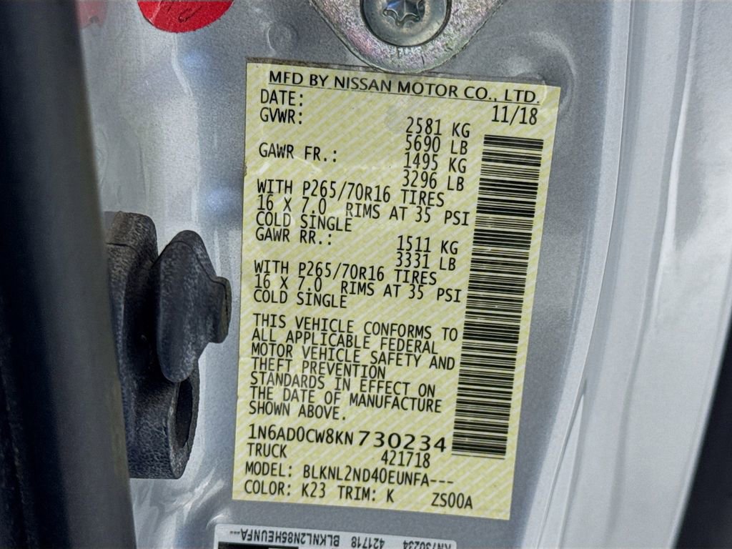 Used 2019 Nissan Frontier SV w/ Value Truck Package image 38