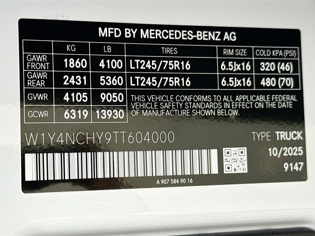 New 2026 Mercedes-Benz Sprinter 2500 image 29