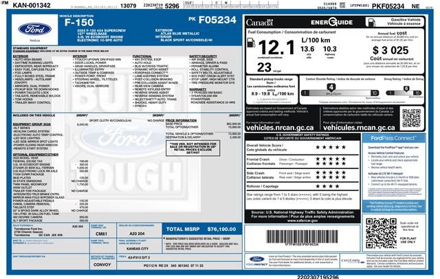 Used 2023 Ford F150 XLT w/ Equipment Group 302A High image 3