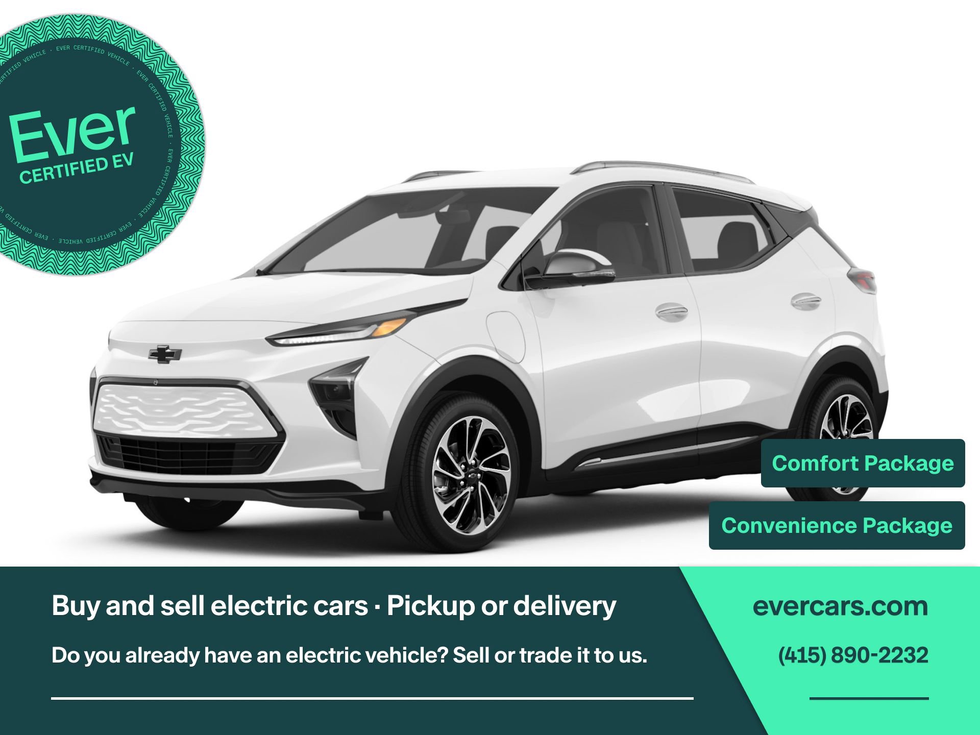 Used 2022 Chevrolet Bolt EUV LT w/ Convenience Package FWD image 1