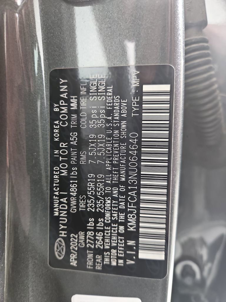Certified 2022 Hyundai Tucson SEL AWD/4WD image 30