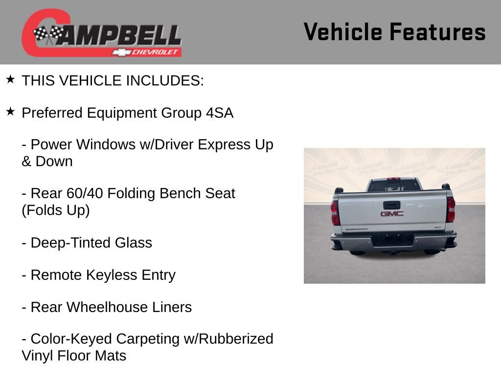 Used 2015 GMC Sierra 1500 SLT w/ SLT Crew Cab Value Package image 5