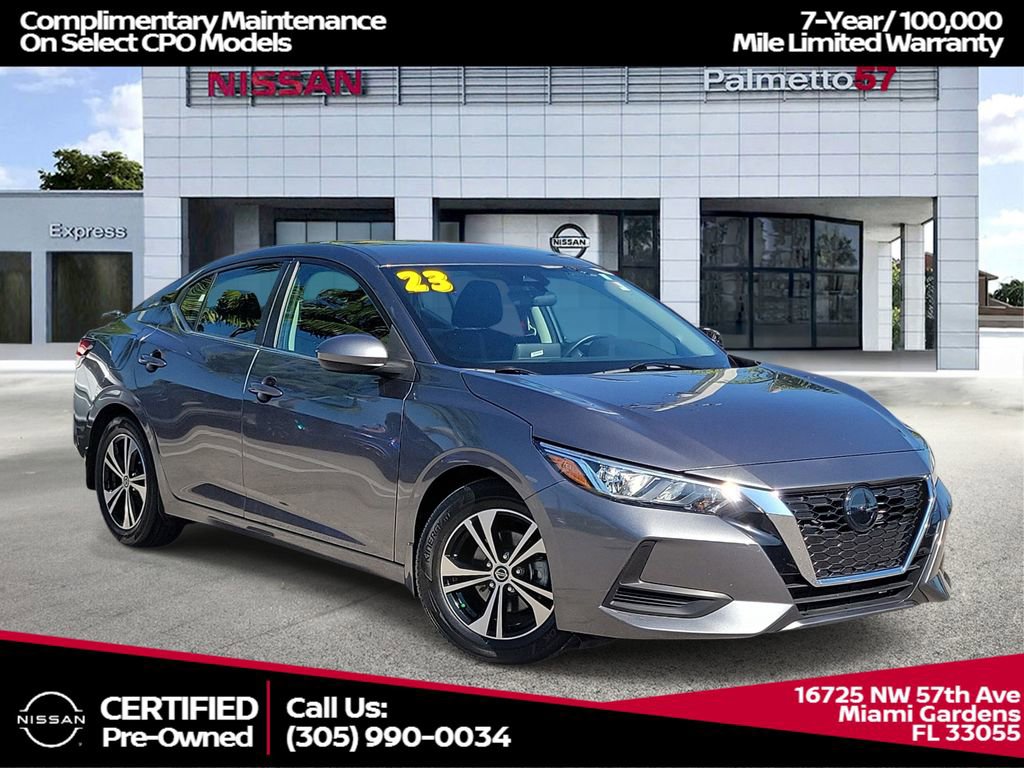 Certified 2023 Nissan Sentra SV FWD image 1