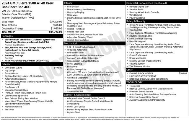 Used 2024 GMC Sierra 1500 AT4X image 47