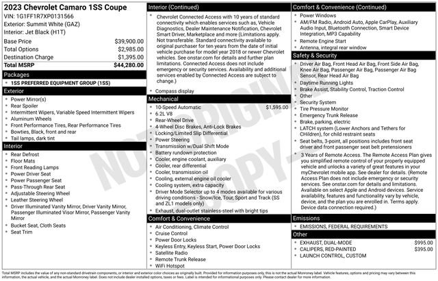 Used 2023 Chevrolet Camaro SS image 11