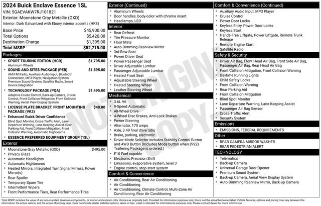 Used 2024 Buick Enclave Essence w/ Sport Touring Edition