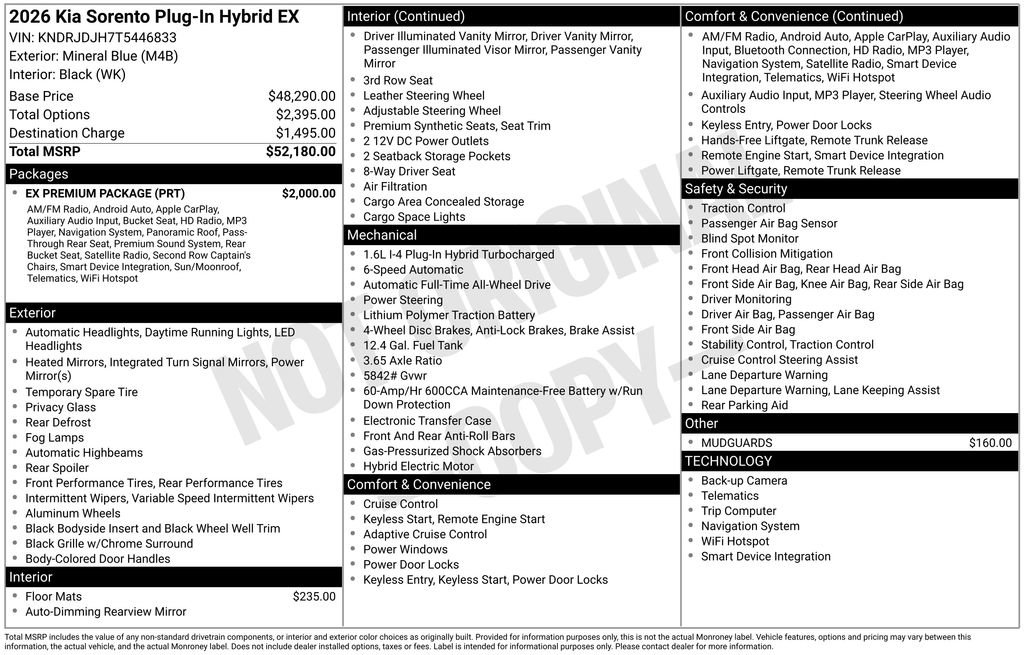 New 2026 Kia Sorento EX w/ EX Premium Package image 32