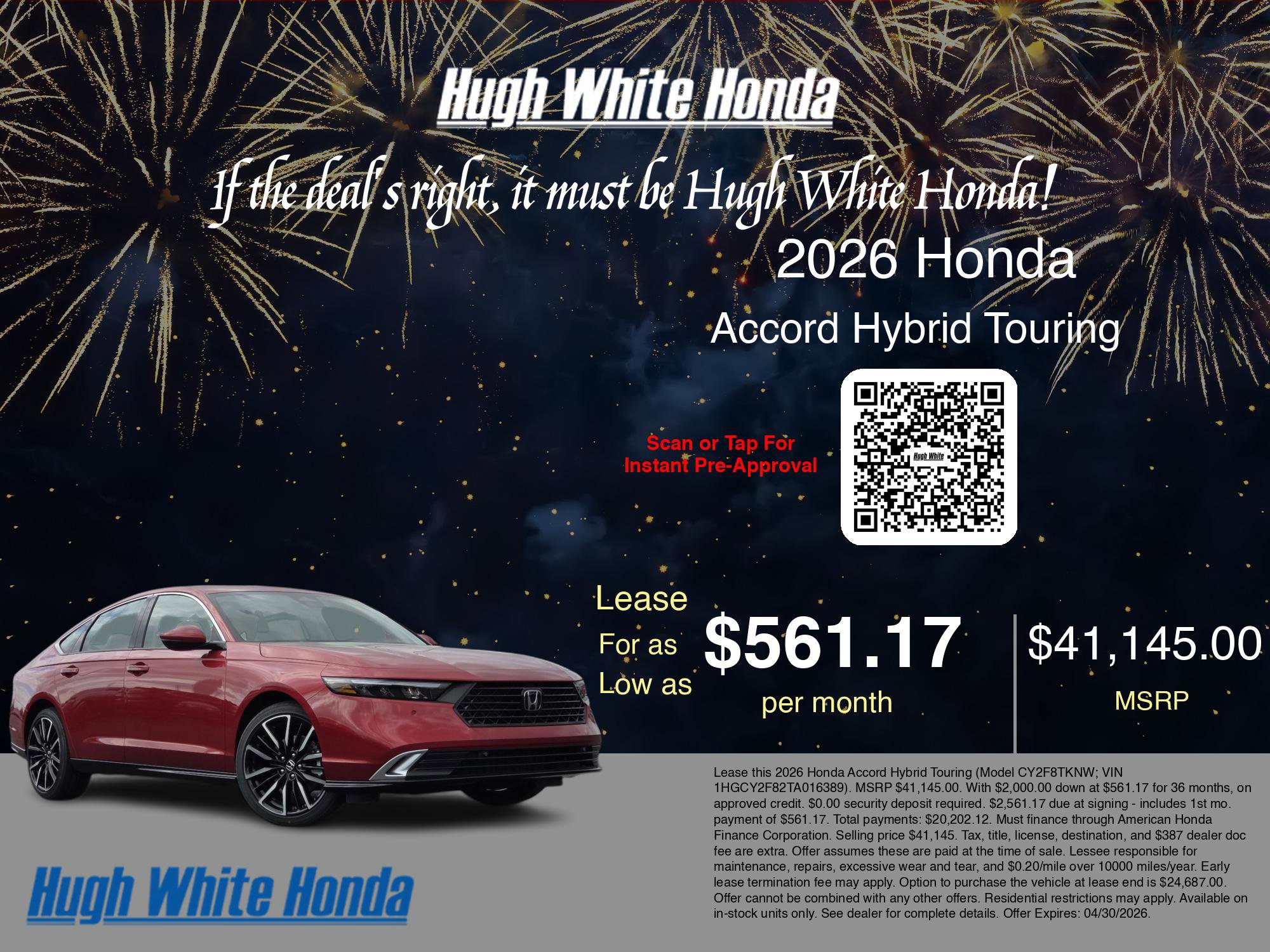 New 2026 Honda Accord Touring image 3