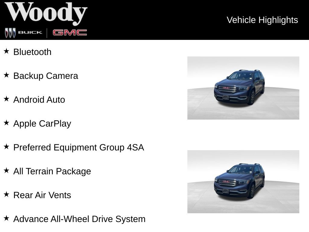 Used 2018 GMC Acadia SLT w/ LPO, Floor Liner Package AWD/4WD image 3