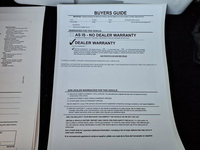 Used 2023 Ford Ranger Lariat w/ Technology Package image 35