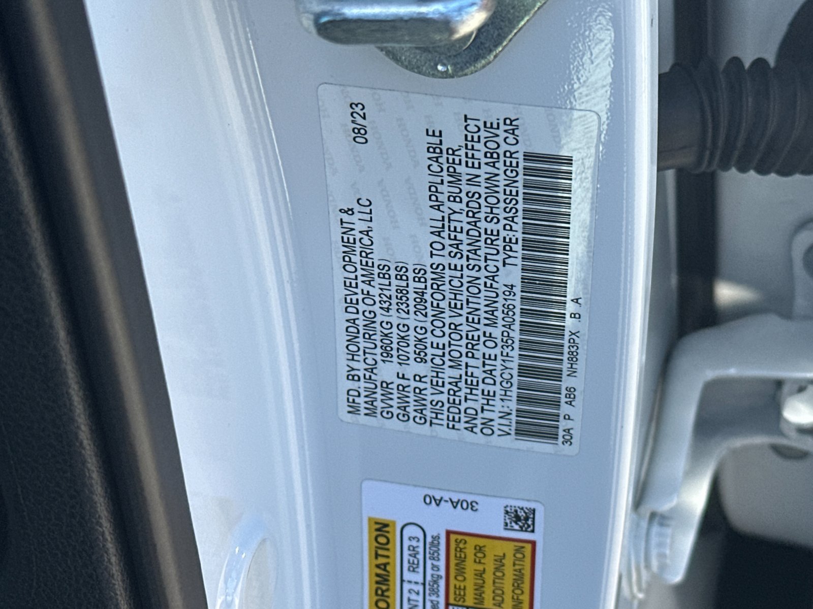 Used 2023 Honda Accord EX image 27