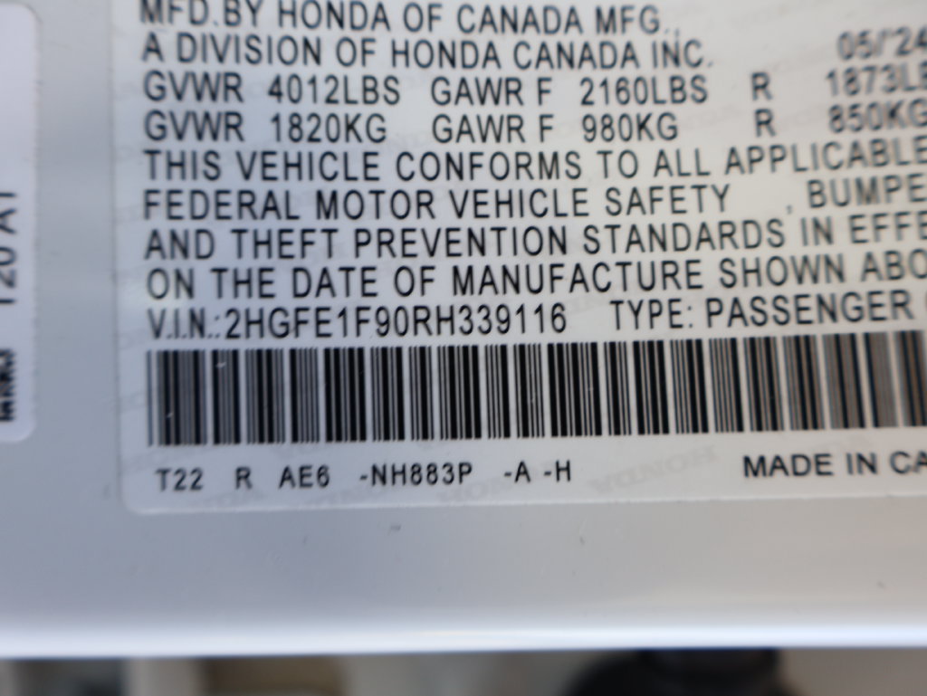 Certified 2024 Honda Civic Touring image 35