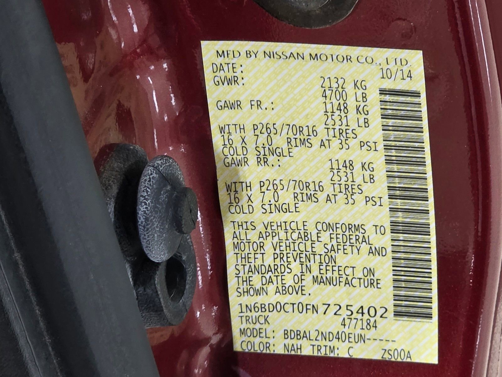 Used 2015 Nissan Frontier SV RWD image 32