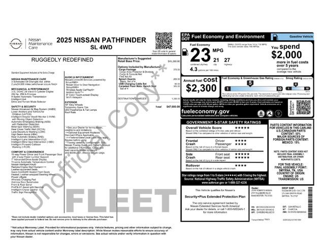 Used 2025 Nissan Pathfinder SL w/ Cargo Package image 46