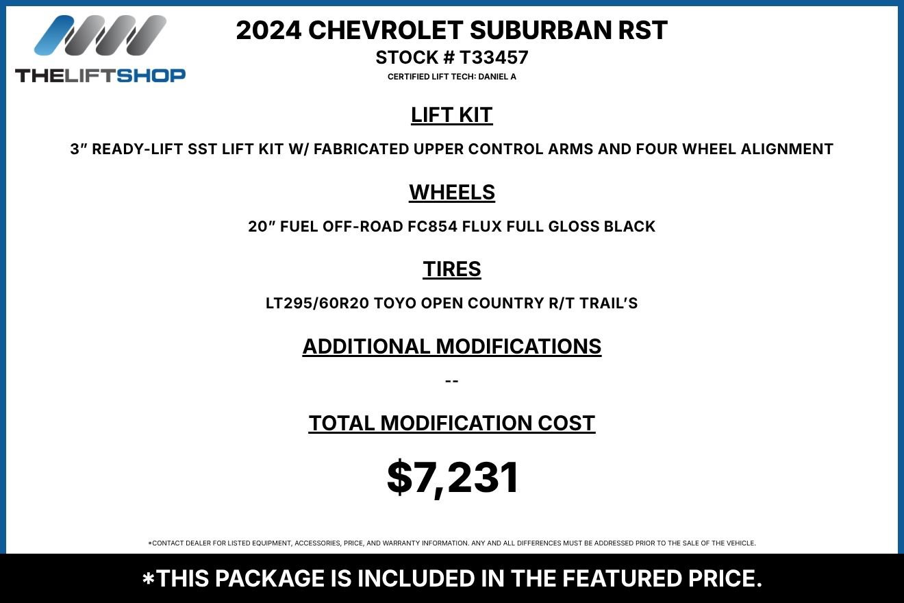 Used 2024 Chevrolet Suburban RST w/ Luxury Package AWD/4WD image 2