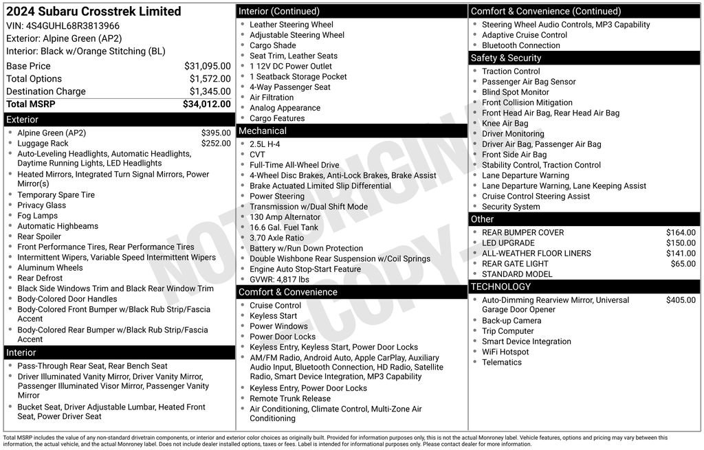 Certified 2024 Subaru Crosstrek 2.5i Limited image 25