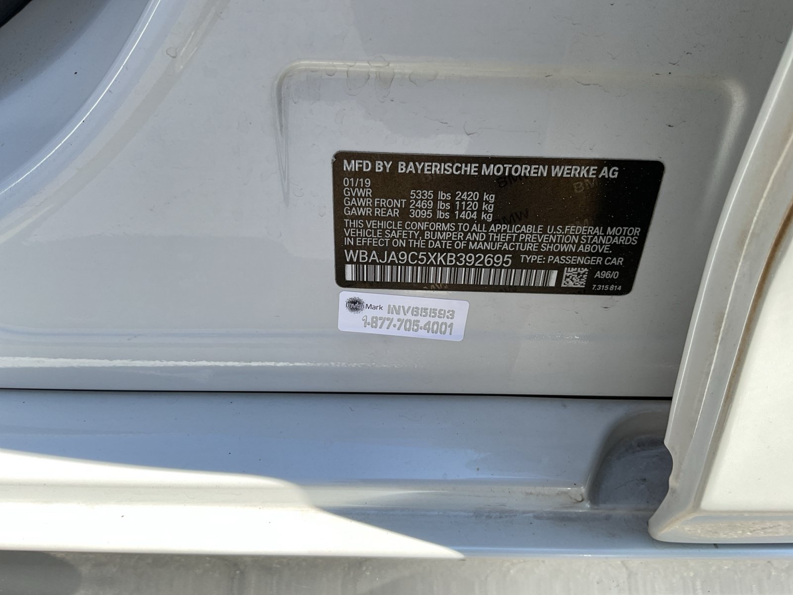 Used 2019 BMW 530e w/ Convenience Package RWD image 25