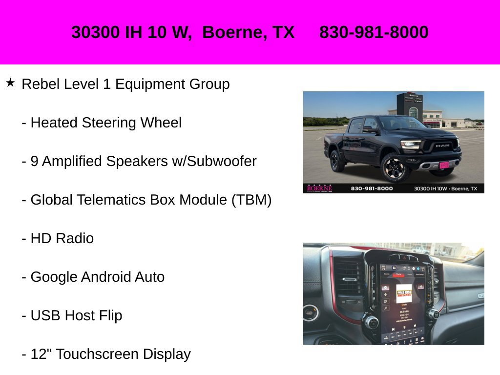 Used 2023 RAM 1500 Rebel w/ Rebel Level 1 Equipment Group AWD/4WD image 34