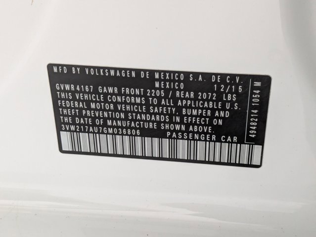 Used 2016 Volkswagen Golf SE w/ Lighting Package FWD image 22