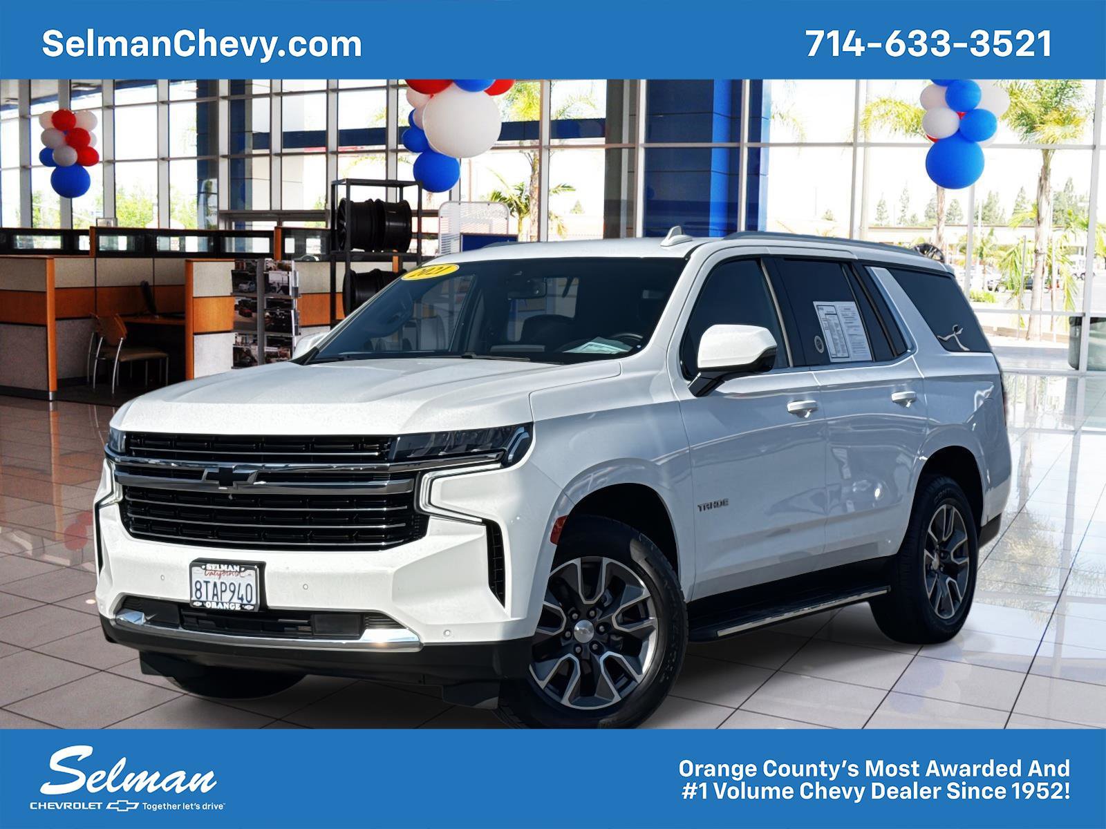 Used 2021 Chevrolet Tahoe LT w/ Luxury Package