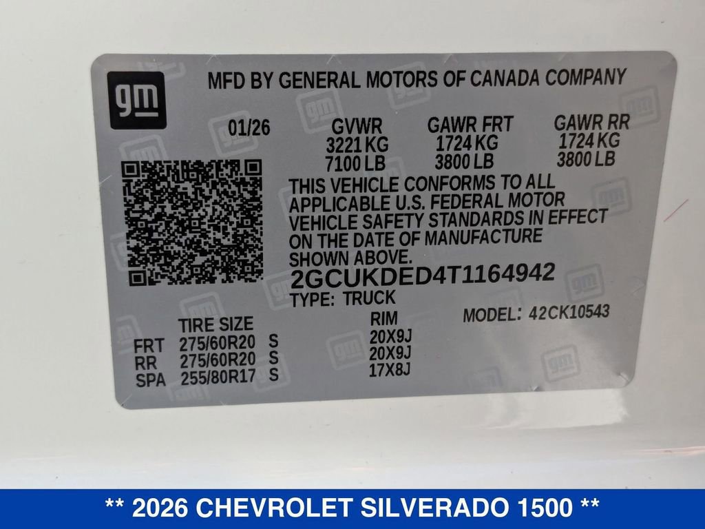 New 2026 Chevrolet Silverado 1500 LT w/ True North Edition Plus image 36