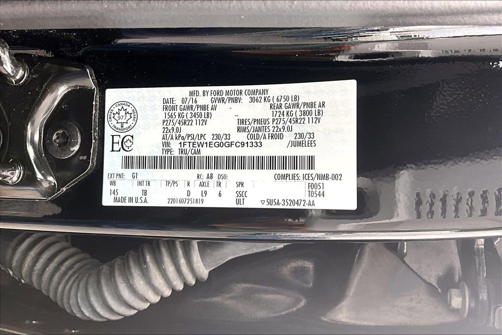 Used 2016 Ford F150 Limited image 36