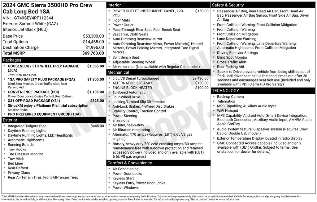 Used 2024 GMC Sierra 3500 Pro image 5