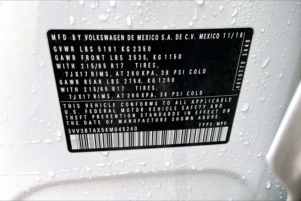 Used 2019 Volkswagen Tiguan SE image 29