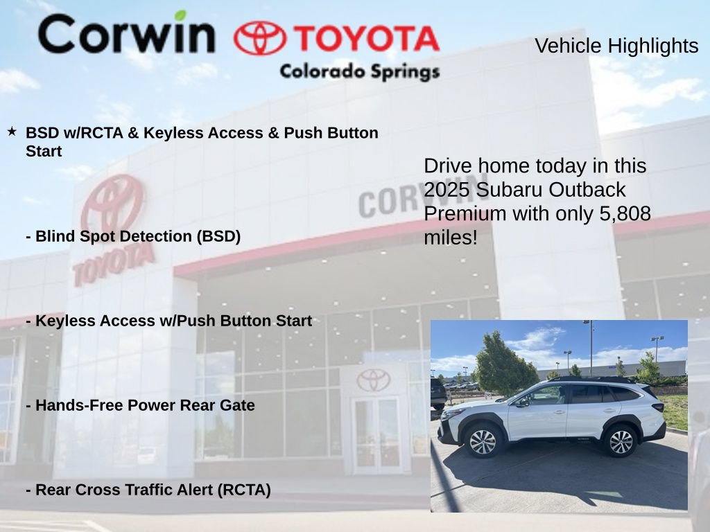 Used 2025 Subaru Outback Premium w/ Popular Package #1 AWD/4WD image 6