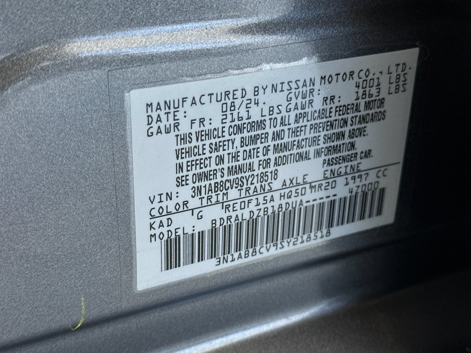 Used 2025 Nissan Sentra SV FWD image 27