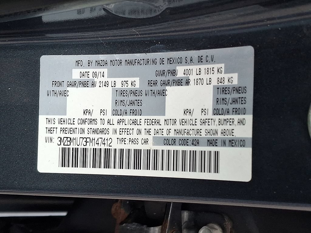 Used 2015 MAZDA MAZDA3 i Sport FWD image 28
