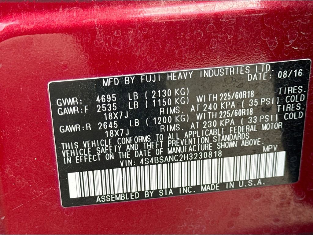 Used 2017 Subaru Outback 2.5i Limited AWD/4WD image 42