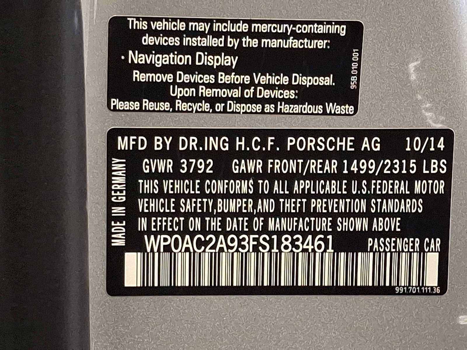 Used 2015 Porsche 911 GT3 RWD image 27