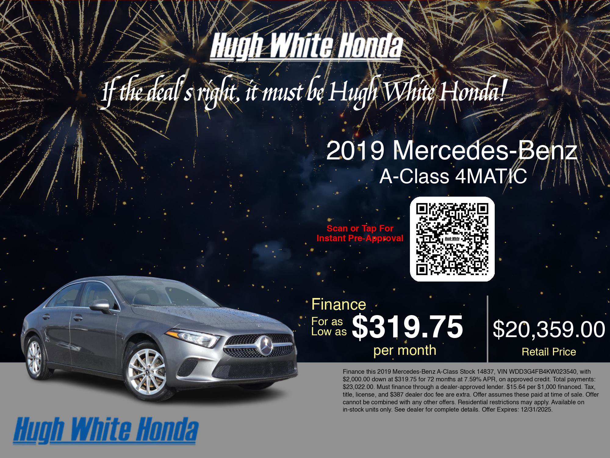 Used 2019 Mercedes-Benz A 220 4MATIC image 3