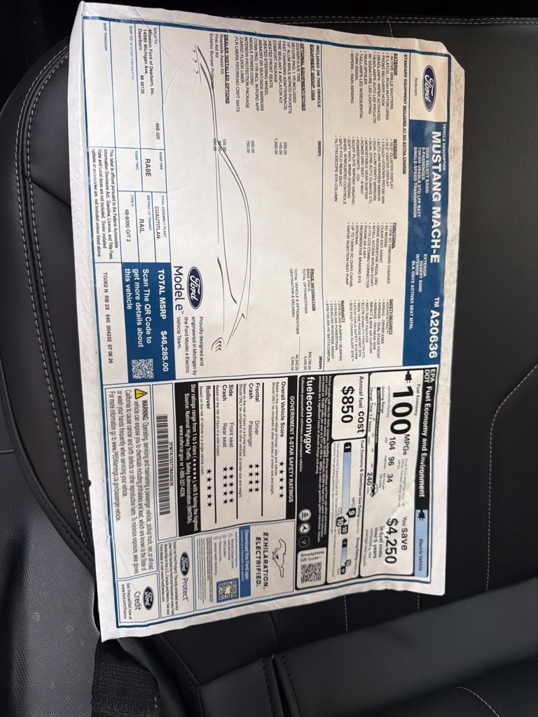 New 2026 Ford Mustang Mach-E Select w/ Comfort Package Lite AWD/4WD image 28
