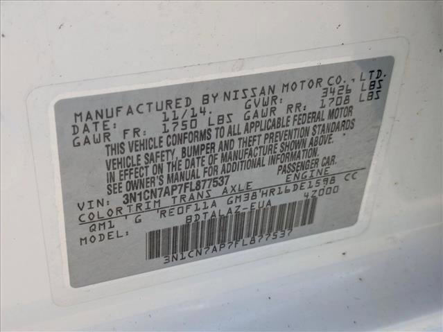 Used 2015 Nissan Versa S Plus image 23