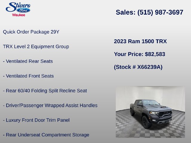 Used 2023 RAM 1500 TRX w/ TRX Level 2 Equipment Group AWD/4WD image 8